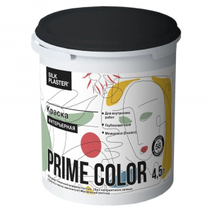 Краска PRIME COLOR интерьерная Белая БАЗА А 4,5л фото