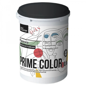 Краска PRIME COLOR износостойкая белая БАЗА С 0,9л(только для колеровки) фото